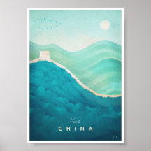 Afiche de viaje de China