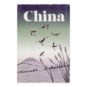 Póster Afiche de viaje de China