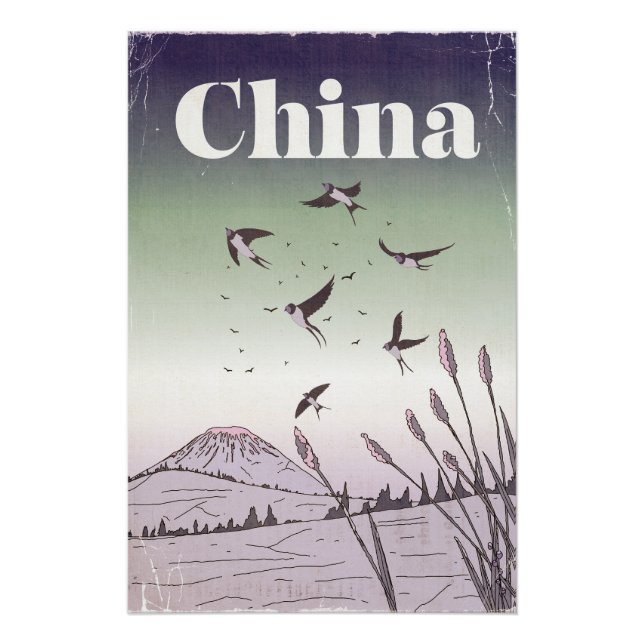Póster Afiche de viaje de China (Anverso)