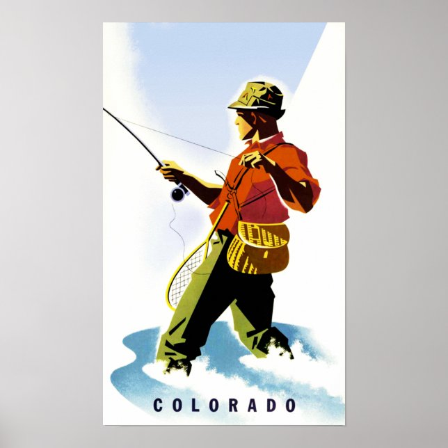 Póster Afiche de viaje de Colorado (Frente)
