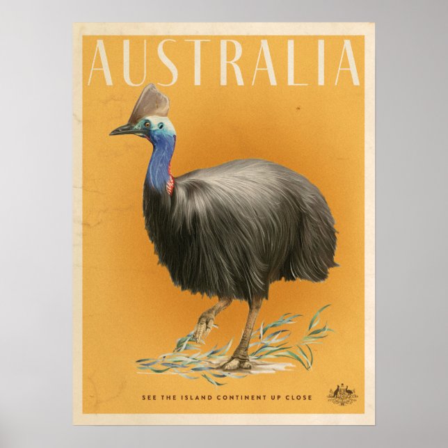 Póster Afiche de viaje de cosecha australiana (Frente)