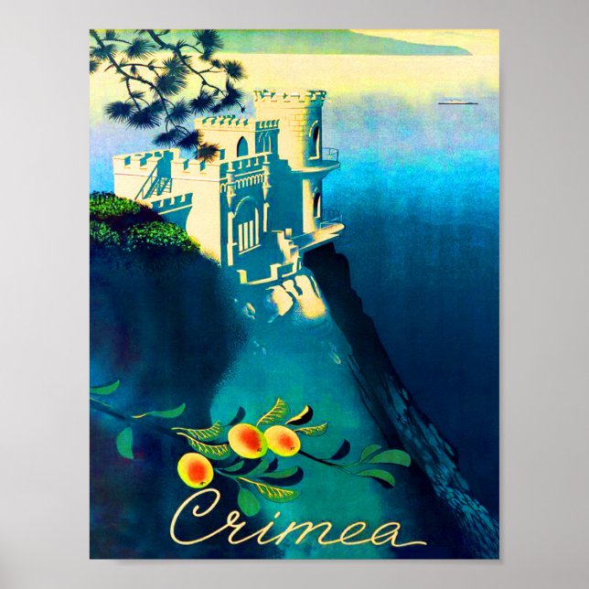 Póster Afiche de viaje de Crimea (Frente)