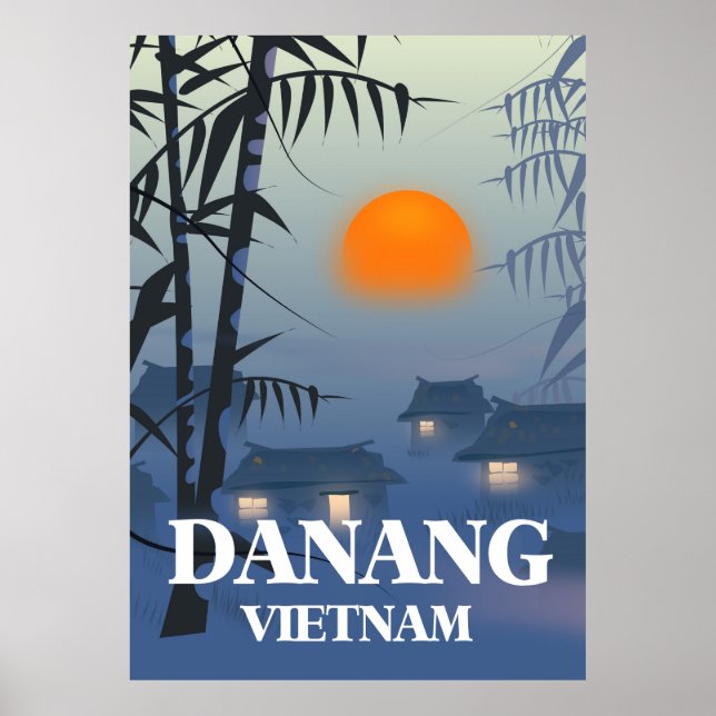 Póster Afiche de viaje de Da Nang Vietnam (Frente)
