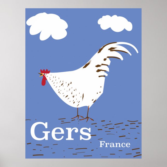 Póster Afiche de viaje de Davos Suiza (Frente)