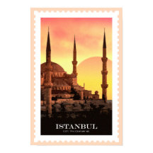Afiche de viaje de Estambul
