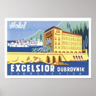 Póster Afiche de viaje de Excelsior Dubrovnik