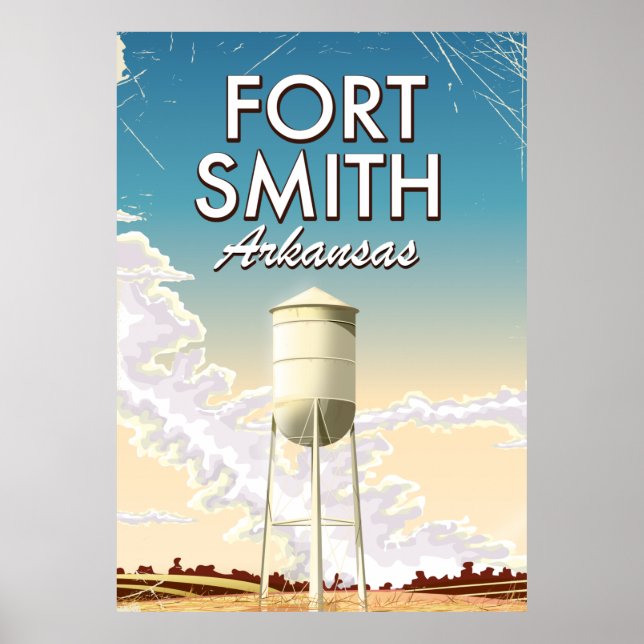 Póster Afiche de viaje de Fort Smith Arkansas (Frente)