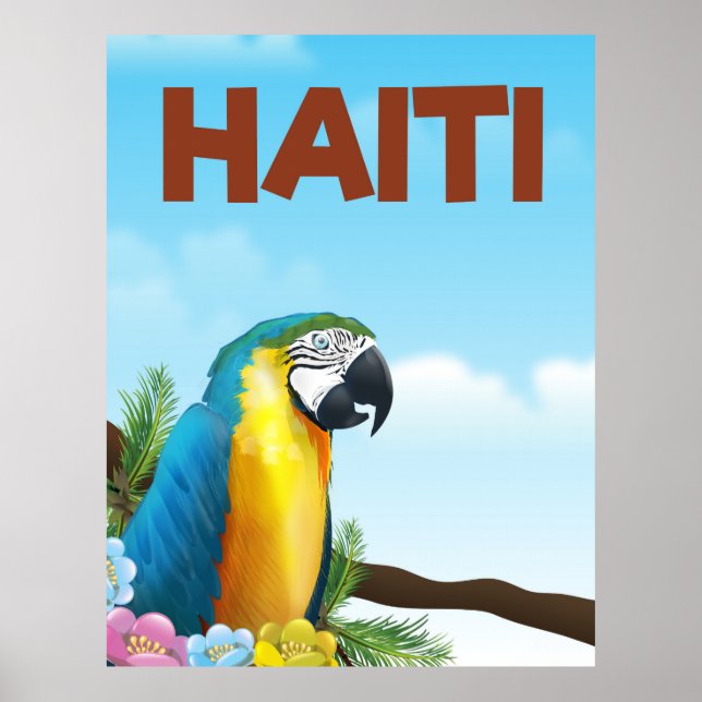 Póster Afiche de viaje de Haití (Frente)