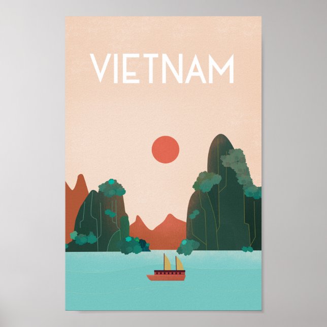 Póster Afiche de viaje de HOi An Town Vietnam (Frente)