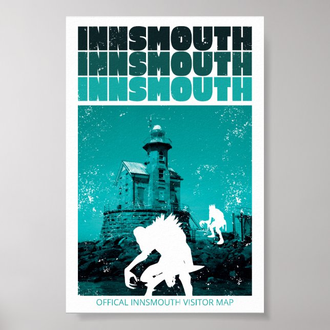 Póster Afiche de viaje de Innsmouth (Frente)