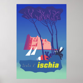 Póster Afiche de viaje de Ischia