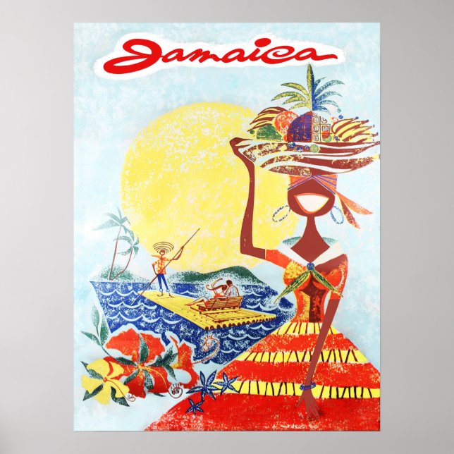Póster Afiche de viaje de Jamaica (Frente)