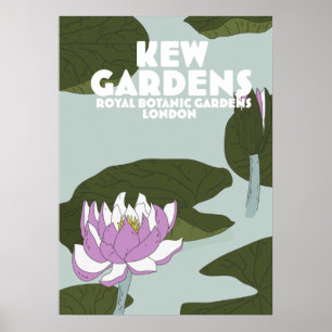 Póster Afiche de viaje de Kew Gardens London