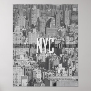 Póster Afiche de viaje de la jungla urbana de la ciudad d