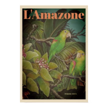 Afiche de Viaje de la Zona Amazónica L
