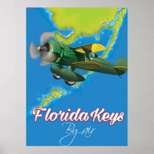 Póster Afiche de viaje de las Cayas de Florida