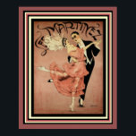 Póster Afiche de viaje de Les Martinez Art Deco 16 x 20<br><div class="desc">Vintage,  latino,  art decó,  poster Les Martinez.</div>