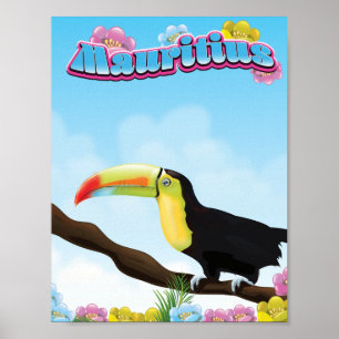 Póster Afiche de viaje de Mauricio