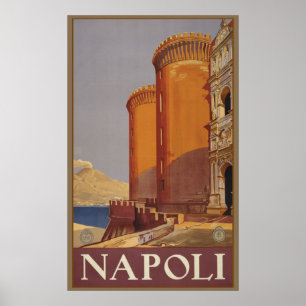 Póster Afiche de viaje de NAPOLI
