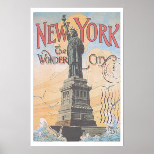 Póster Afiche de Viaje de Nueva York