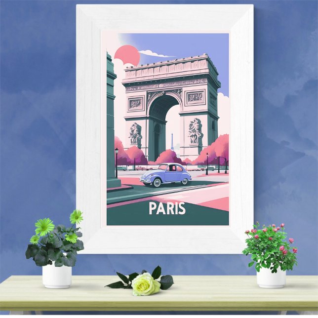 Póster Afiche de viaje de París (Subido por el creador)