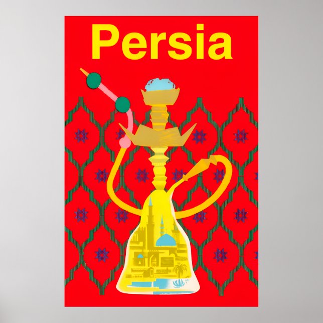 Póster Afiche de viaje de Persia (Frente)