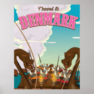 Póster Afiche de viaje de personalizados divertidos de Di