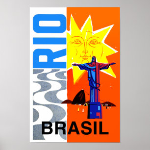 Póster Afiche de viaje de Río de Janeiro