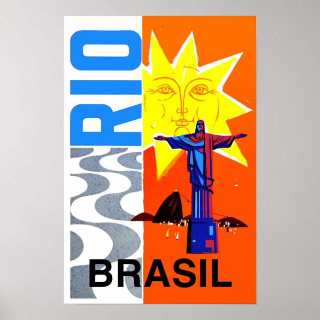 Póster Afiche de viaje de Río de Janeiro (Frente)