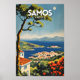 Póster Afiche de viaje de Samos