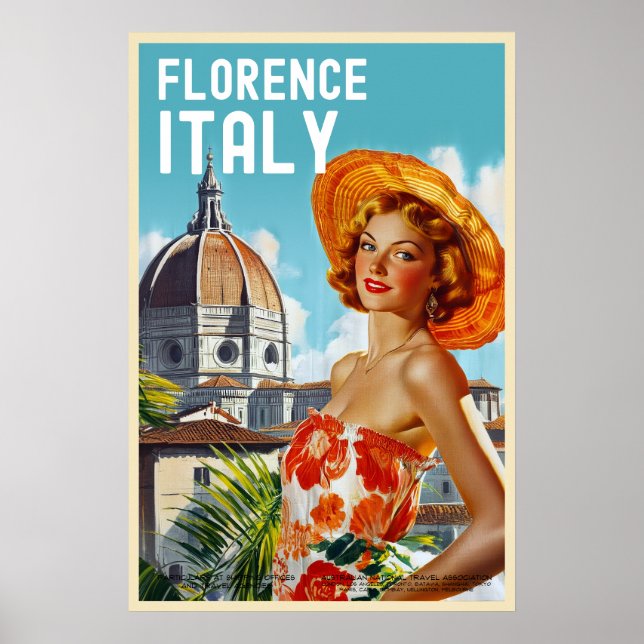 Póster Afiche de viaje de Sídney con estilo de época (Frente)