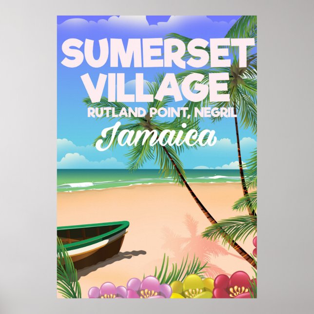 Póster Afiche de viaje de Sumerset Village Jamaica (Frente)