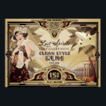 Póster Afiche de Viaje de Viajes de Viajes por Viajes de<br><div class="desc">Impresionante poster de diseño Art Déco de nuestra colección RUM</div>