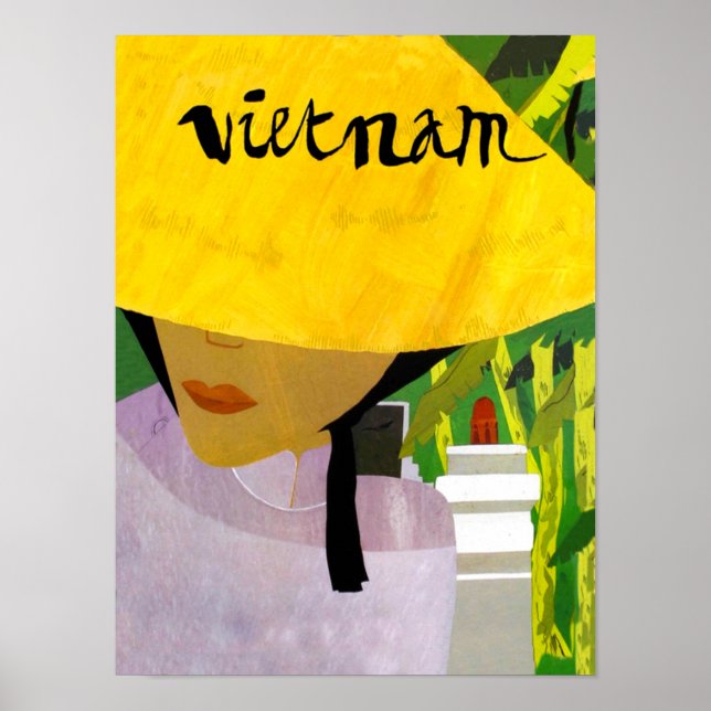 Póster Afiche de viaje de Vietnam (Frente)