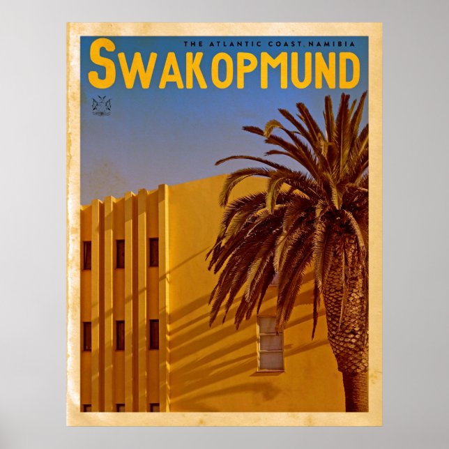 Póster Afiche de Viaje de Vintage Swakopmund (Frente)