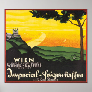 Póster Afiche de viaje de Wien