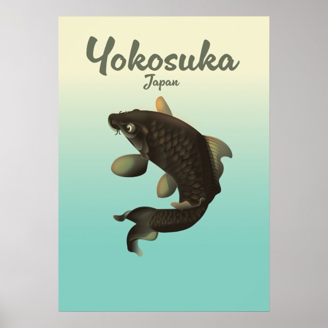 Póster Afiche de viaje de Yokosuka Japón (Frente)