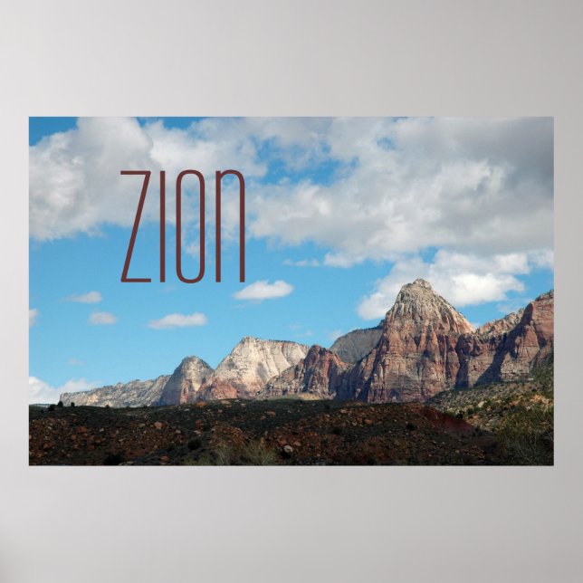 Póster Afiche de viaje de Zion Shadows (Frente)
