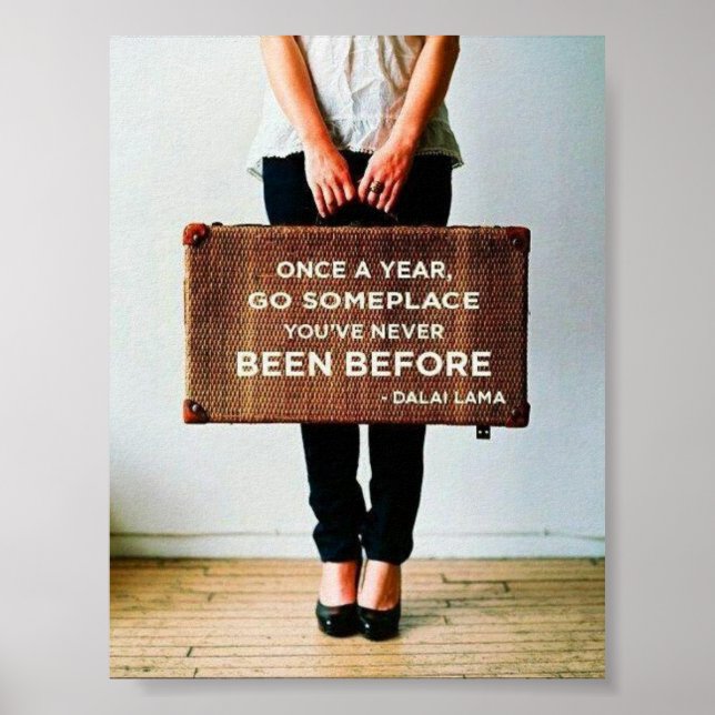 Póster Afiche de viaje del Dalai Lama (Frente)
