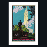Póster Afiche de viaje del edificio metropolitano Art Dec<br><div class="desc">Escaneada a partir de la obra de arte original de Aaron Broun,  c.1925,  para esta postal de la ciudad de Nueva York,  y ofrecida al tamaño original.</div>