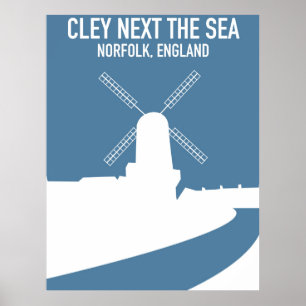 Póster Afiche de viaje del mapa de Túnez