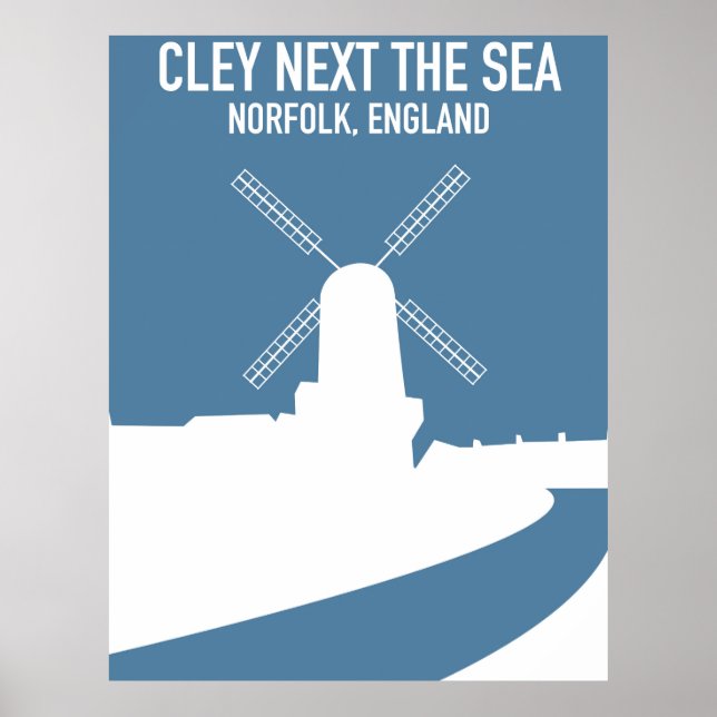 Póster Afiche de viaje del mapa de Túnez (Frente)