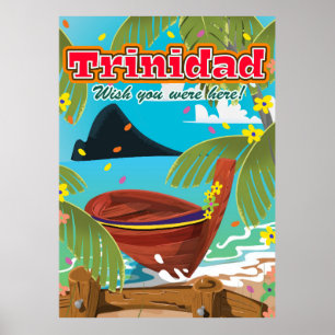 Póster Afiche de viaje del personalizado de Trinidad