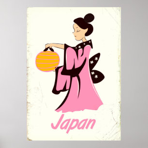 Póster Afiche de viaje divertido de Loch Ness Monster