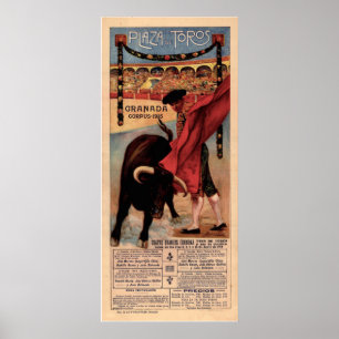 Póster Afiche de Viaje Español de la Tauromaquia