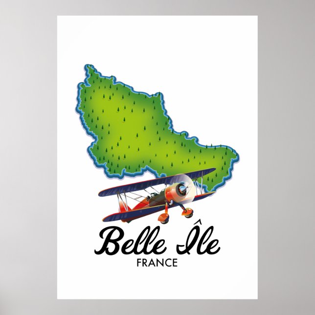 Póster Afiche de viaje francés Belle Île (Frente)