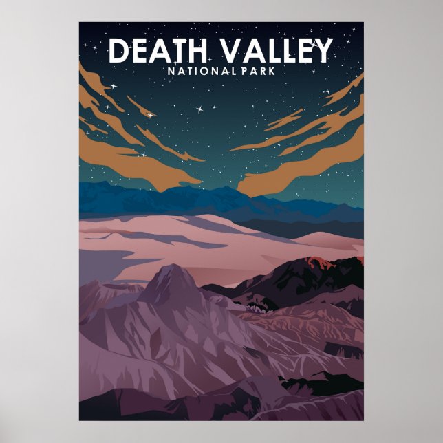 Póster Afiche de viaje mínimo en el Parque Nacional del V (Frente)