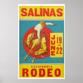 Póster Afiche de Viaje Rodeo de California