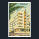 Póster Afiche de Viaje Vintage de Miami Art Deco<br><div class="desc">Hotel Art Deco - Winterhaven - en Ocean Drive,  en la famosa Miami Collection</div>