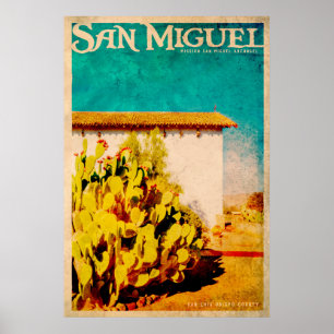 Póster Afiche de Viaje Vintage San Miguel